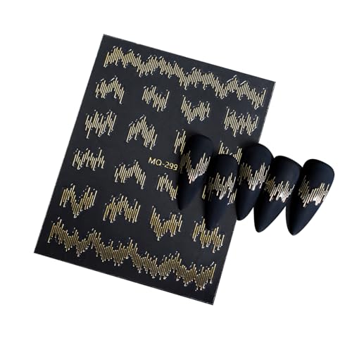 Reflektierende Seidennägelaufkleber Sparke Nails Art Stickers Nails Decals Nails Kunstdekorationen Für Frauen Und Mädchen von MHADBKH