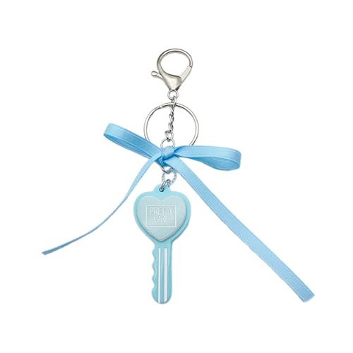 Schöner Bowknot Heart Key Charme Keychains Süße Hängende Ornament Anhänger Auto Keyring Rucksack Dekorationsbeutel Charme von MHADBKH