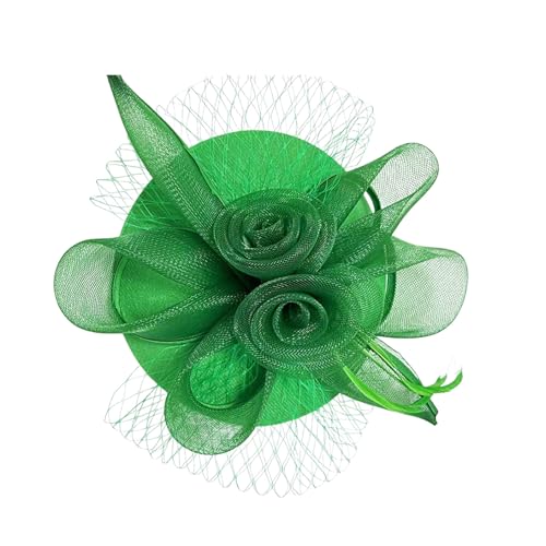 Vintage-Kopfbedeckung, Fascinator mit Netzblumen, einzigartiges Haarteil, Stirnband und Haarnadel, Dekoration für Frauen und Mädchen Vintage-Kopfbedeckung, Fascinator mit Netzblumen, einzigartiges Haarteil, Stirnband und Haarnadel, Dekoration für Frauen und Mädchen von MHADBKH