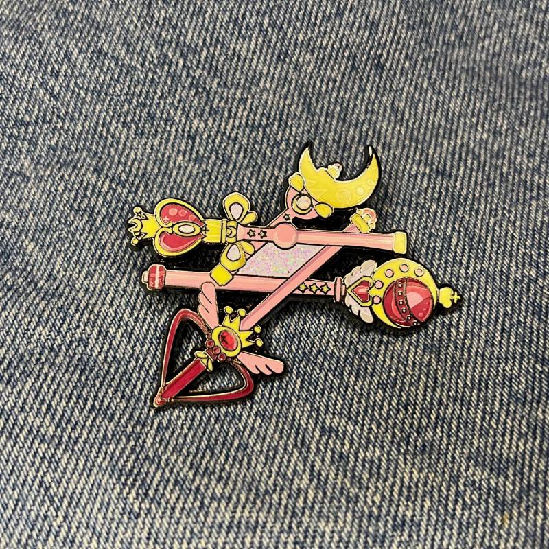 Magical Girl Wands Emaille Pin von MHBNart