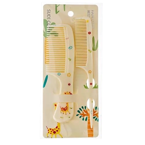 Haarbürste für Kinder und Mädchen 2 Stück Klein Haarbürste Kinderhaarbürste Süßer Detangler Bürste Giraffe Kamm Set Entwirrende Haarbürste für Kinder von MHDAMAI
