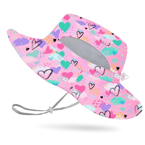 MHJY Hut Sommer Mädchen Sonnenhut Kinder Sonnenmütze Einhorn Anglerhut UV Schutz Mütze Kappe mit Breiter Krempe und Verstellbaren Bändern für 2-8 Jahre MHJY Hut Sommer Mädchen Sonnenhut Kinder Sonnenmütze Einhorn Anglerhut UV Schutz Mütze Kappe mit Breiter Krempe und Verstellbaren Bändern für 2-8 Jahre von MHJY