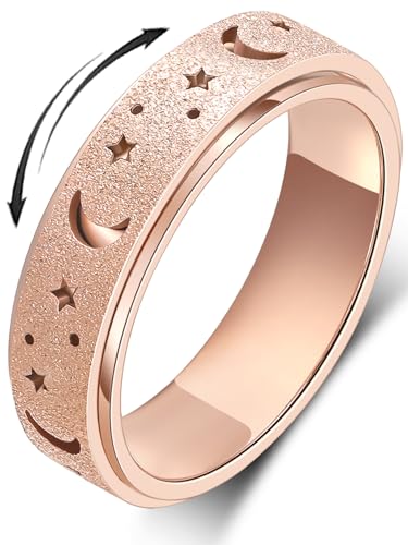 MHWTTY Fidget Spinner Ring Angst Ring für Frauen Fidget Ringe für Angst Fidget Ringe Angst Spielzeug Angst Relief Ring Spielzeug Fidget Spinner Ring Männer Fidget Toys, UK-Größe 5, Edelstahl MHWTTY Fidget Spinner Ring Angst Ring für Frauen Fidget Ringe für Angst Fidget Ringe Angst Spielzeug Angst Relief Ring Spielzeug Fidget Spinner Ring Männer Fidget Toys, UK-Größe 5, Edelstahl von MHWTTY