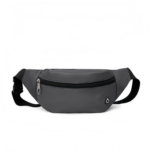 MHwan Bauchtasche Herren und Damen, Dreilagige Gürteltasche mit Großem Fassungsvermögen, Robuster Metallreißverschluss, Leicht und Bequem, Verschleißfest und Wasserdicht, mit Kopfhöreranschluss von MHwan