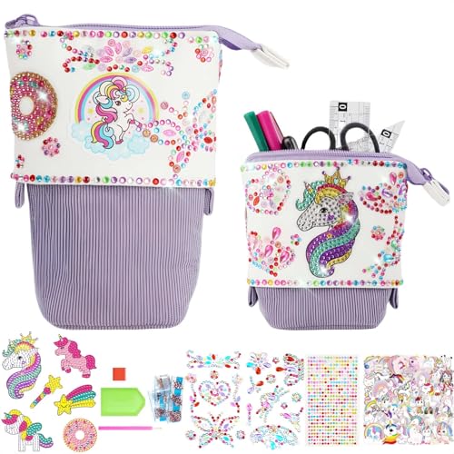 MHwan Federmäppchen, 4-Teiliges Set Aus Ausziehbarem Vertikalem 2-In-1 Mäpchen und Stifttasche Zum Selbermachen, Einhorn, EIN Schulanfangs Mädchen MHwan Federmäppchen, 4-Teiliges Set Aus Ausziehbarem Vertikalem 2-In-1 Mäpchen und Stifttasche Zum Selbermachen, Einhorn, EIN Schulanfangs Mädchen von MHwan