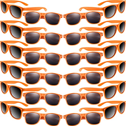 MIAHART 24er-Pack Kinder-Sonnenbrillen, Partybrillen, Geschenktütenfüller für Jungen und Mädchen, Geburtstagsparty, Sommerparty-Zubehör (Orange) von MIAHART