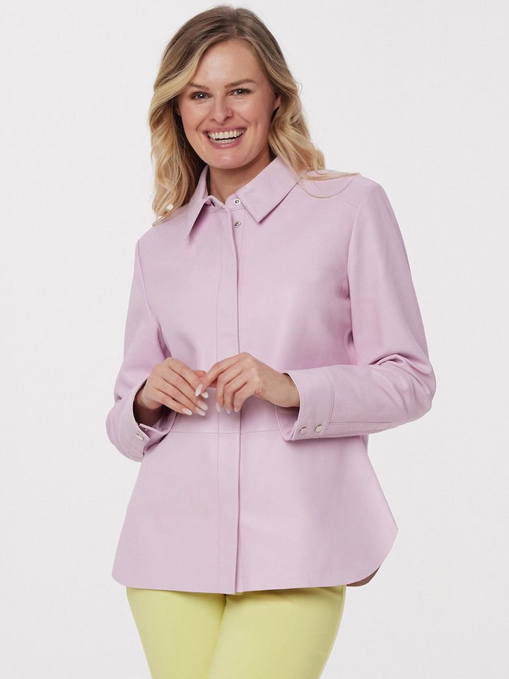 MIALUSSO Hemdjacke Lederhemd mit Druckknopf von MIALUSSO