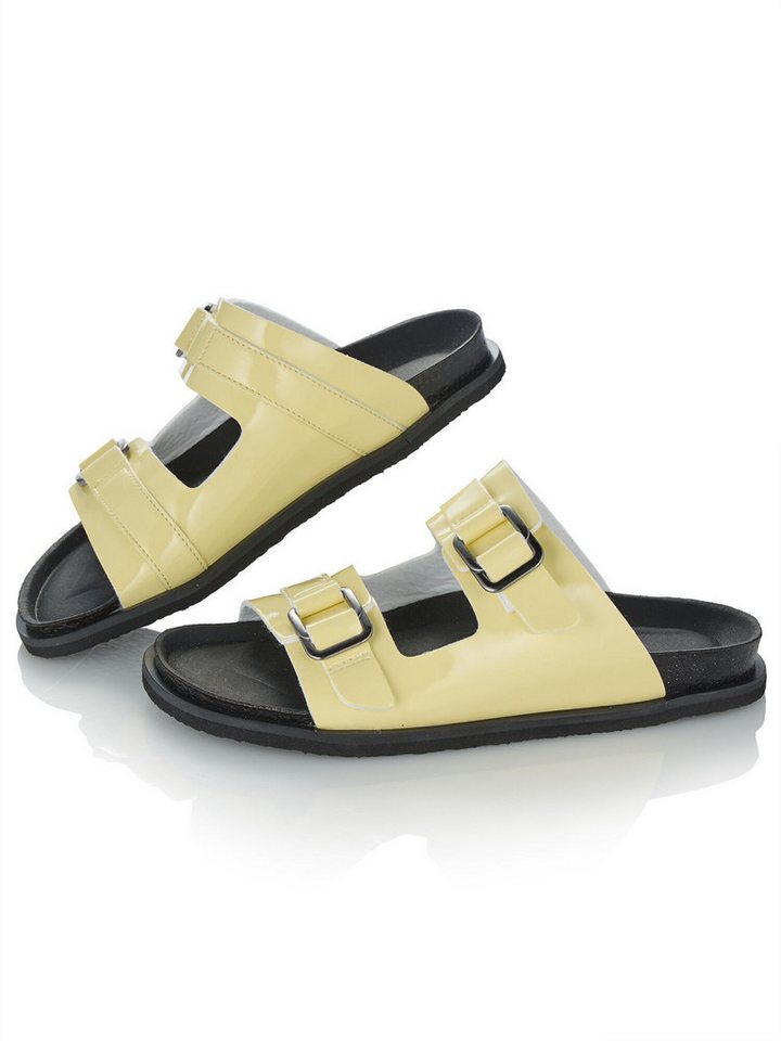 MIALUSSO Sandale Pantolette in Lack-Optik von MIALUSSO