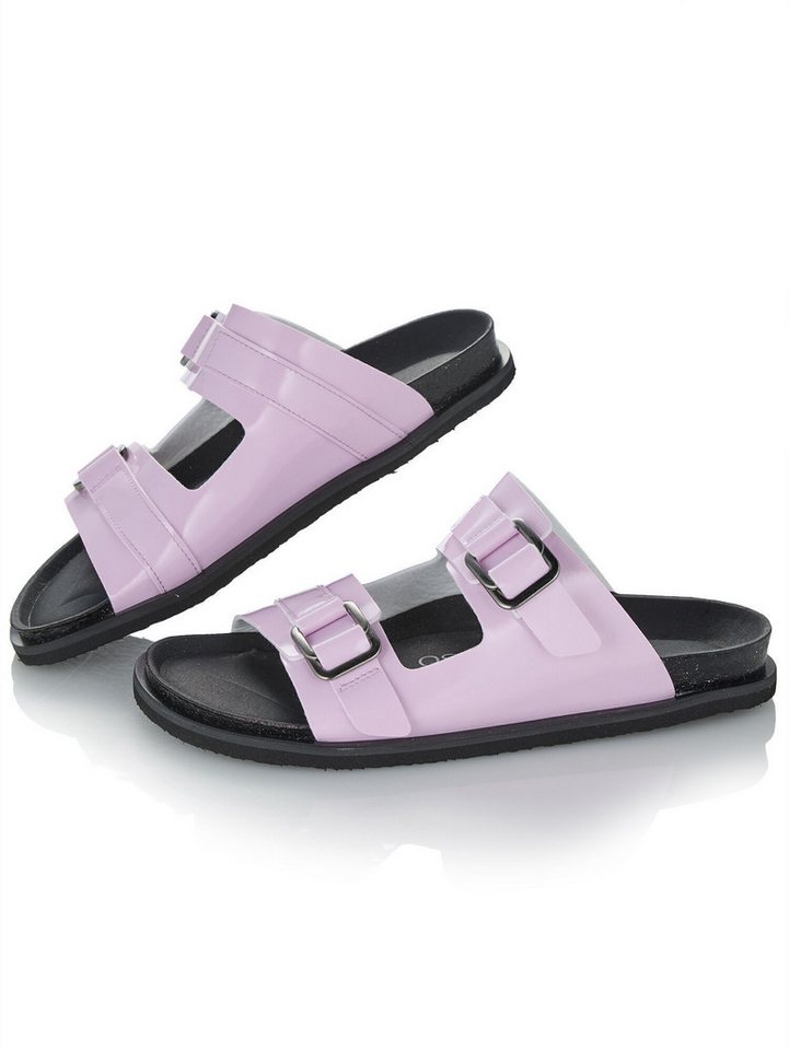 MIALUSSO Sandale Pantolette in Lack-Optik von MIALUSSO