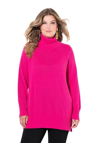 MIAMODA Damen große Größen Übergrößen Plus Size Pullover, A-Linie, Rollkragen neon Berry 58+ 837458586-58+ von MIAMODA