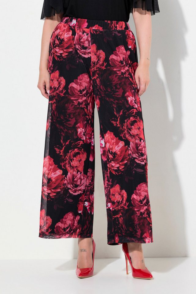 MIAMODA Funktionshose Hose Mesh doppellagig weites Bein Elastikbund von MIAMODA