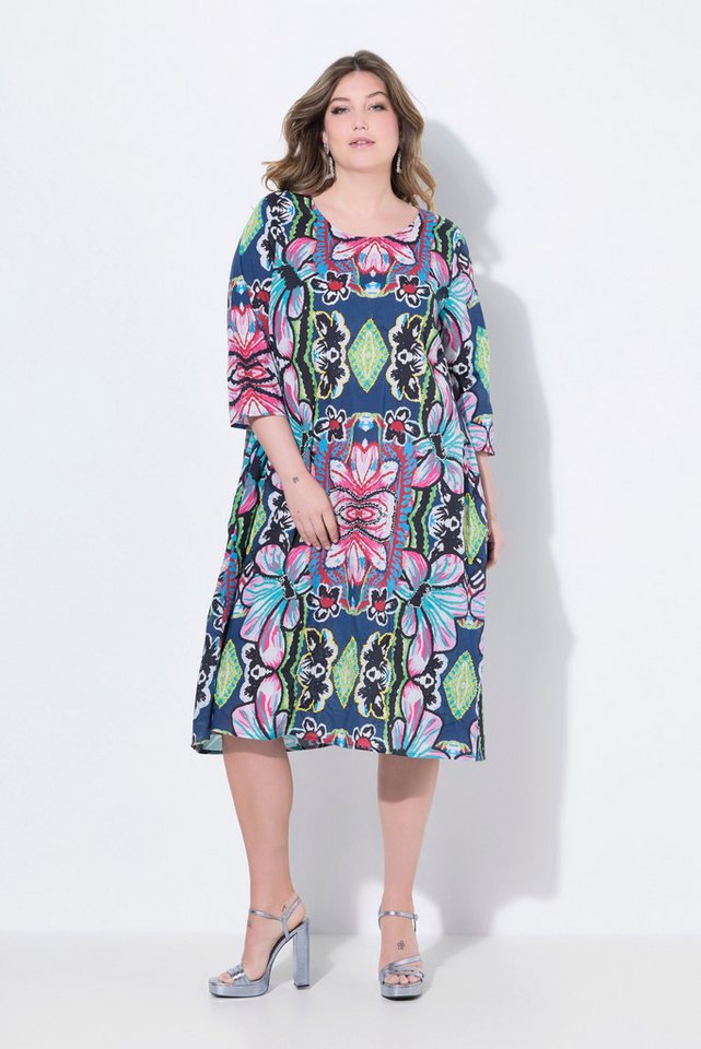 MIAMODA Jerseykleid Midikleid A-Linie florales Muster 3/4-Ärmel MIAMODA Jerseykleid Midikleid A-Linie florales Muster 3/4-Ärmel von MIAMODA