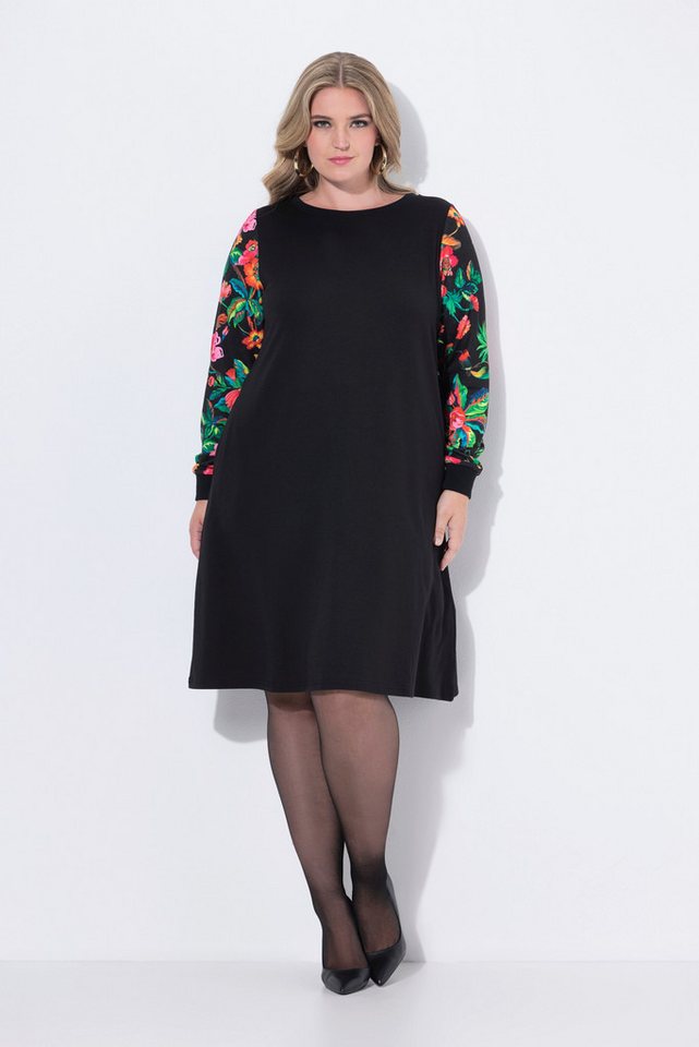 MIAMODA Jerseykleid Sweatkleid A-Linie Langarm mit Muster von MIAMODA