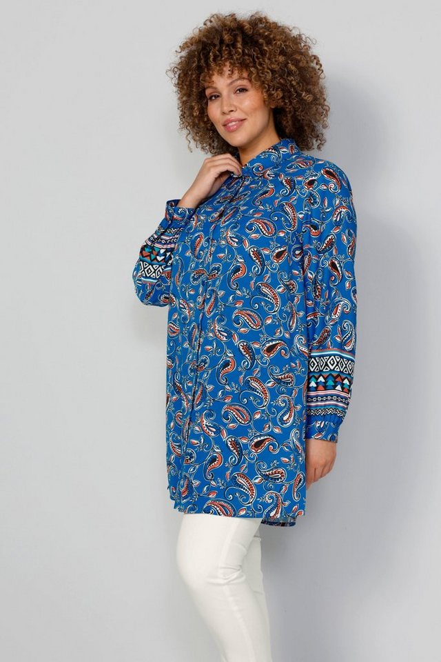 MIAMODA Longbluse Longbluse Paisley-Print Langam mit Bordüre von MIAMODA