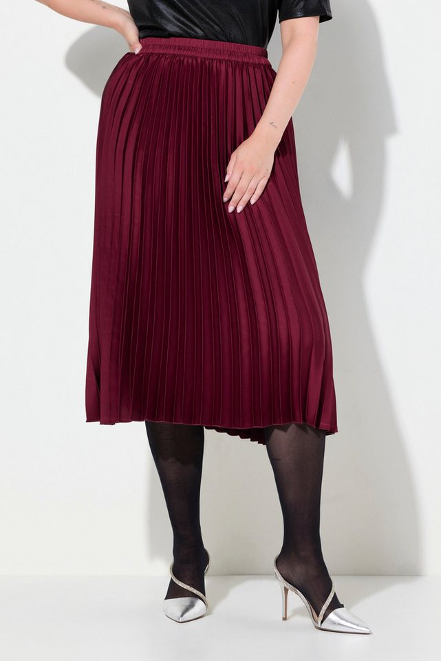 MIAMODA Midirock Plisseerock A-Linie Elastikbund von MIAMODA