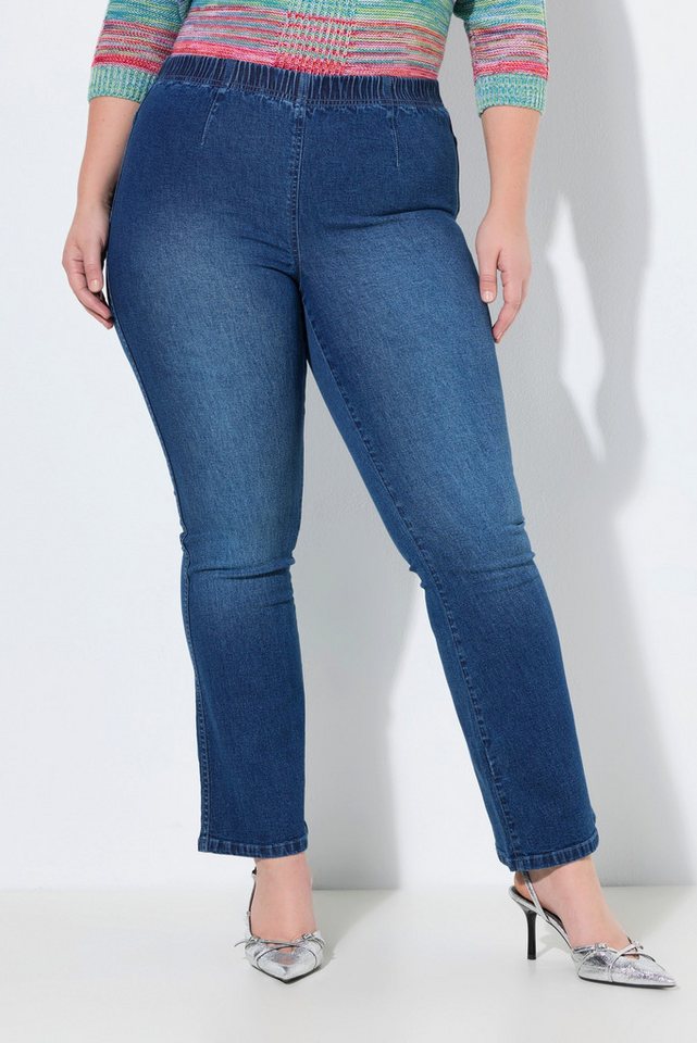 MIAMODA Regular-fit-Jeans Bootcut-Jeggings mit Schlag Stretchdenim von MIAMODA