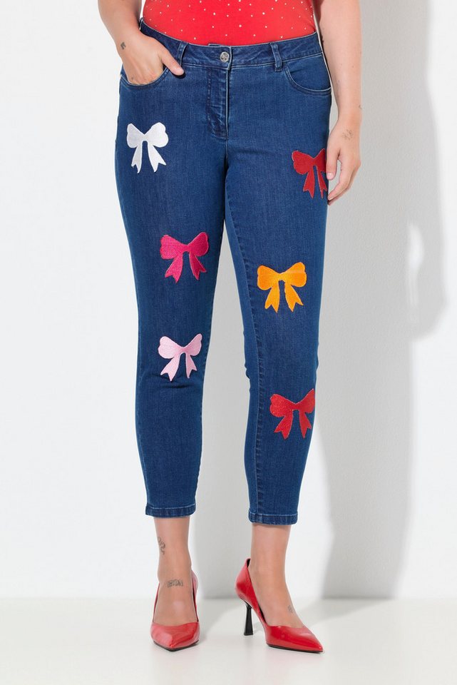 MIAMODA Regular-fit-Jeans Jeans Pina Skinny Fit Sleifen-Applikationen von MIAMODA