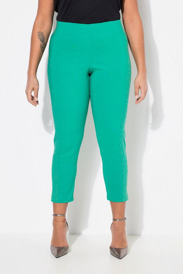 MIAMODA Schlupfhose Bengalin-Hose elastischer Slim Fit Metallic-Druck von MIAMODA