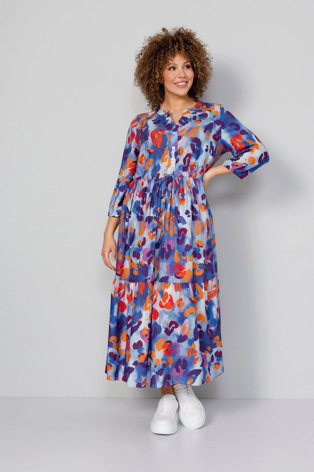 MIAMODA Sommerkleid Maxikleid Alloverprint 3/4-Ärmel von MIAMODA