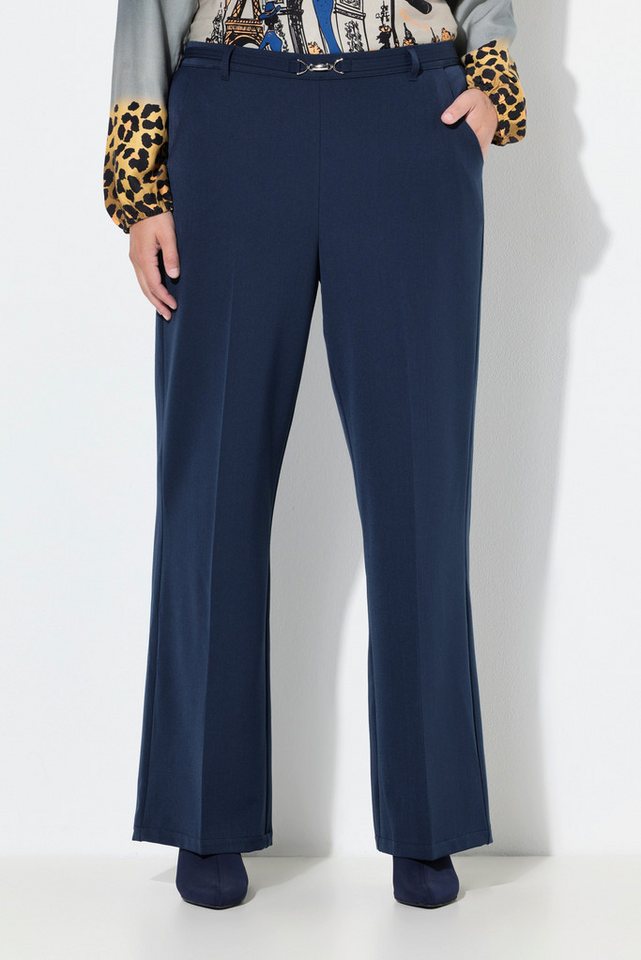 MIAMODA Stoffhose Business-Hose gerades Bein Ziergürtel mit Schließe von MIAMODA