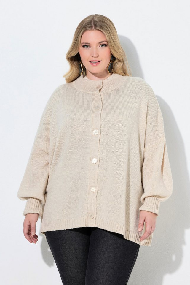 MIAMODA Strickjacke Strickjacke oversized LOVE Rückendruck von MIAMODA