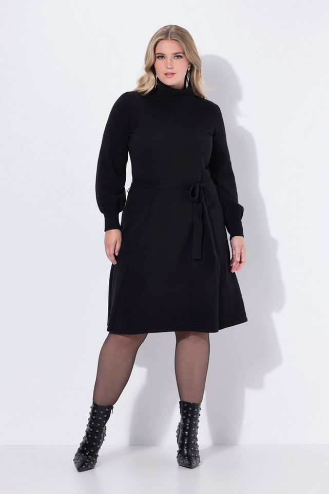 MIAMODA Strickkleid Strickkleid Midilänge Rollkragen Taillengürtel von MIAMODA