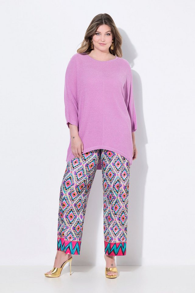 MIAMODA Strickpullover Pullover oversized Glitzerstrick Fledermaus-Ärmel von MIAMODA