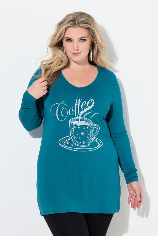 MIAMODA T-Shirt Langarmshirt Pailletten-Motiv Langarm von MIAMODA