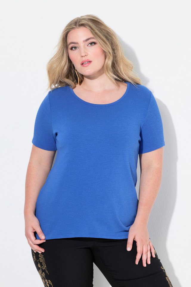 MIAMODA T-Shirt Strickshirt A-Linie Zierfalte im Rücken von MIAMODA