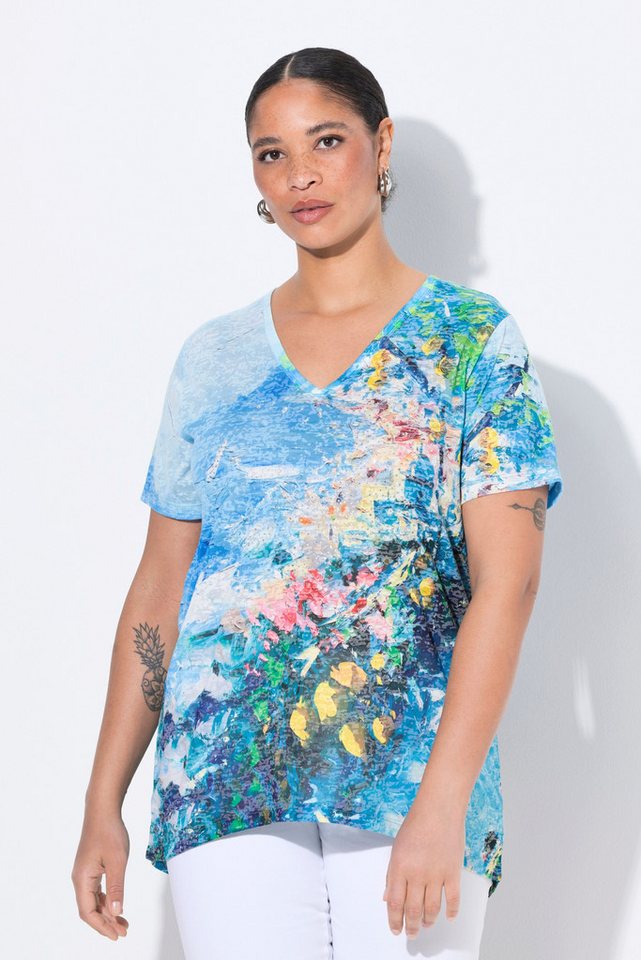 MIAMODA T-Shirt T-Shirt A-Linie Italien-Print von MIAMODA