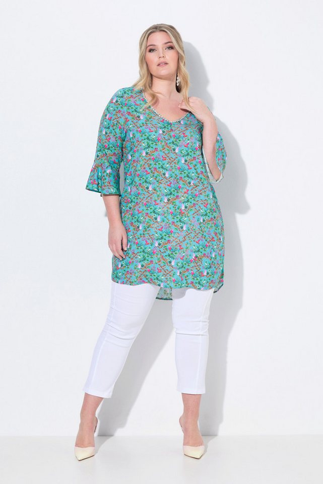 MIAMODA Tunika Tunika A-Linie Alloverdruck 3/4-Ärmel von MIAMODA