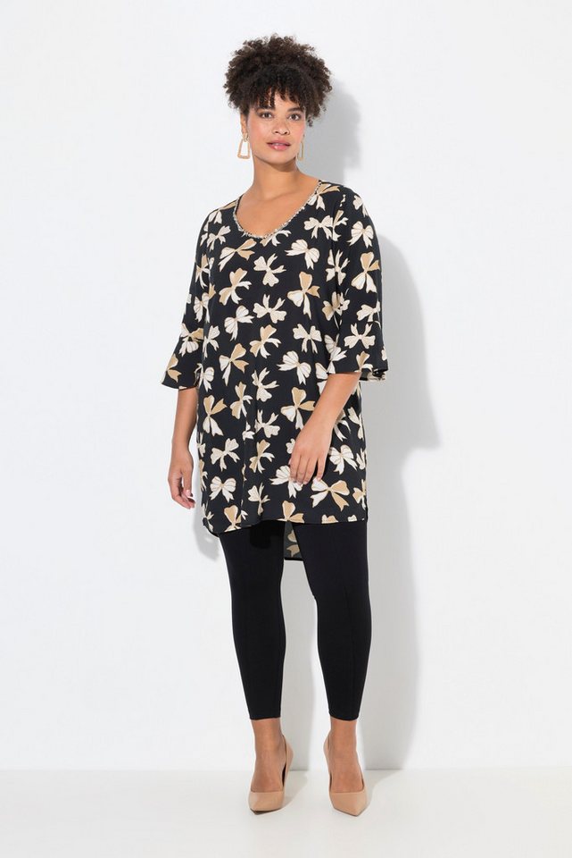 MIAMODA Tunika Tunika A-Linie Alloverdruck 3/4-Ärmel von MIAMODA