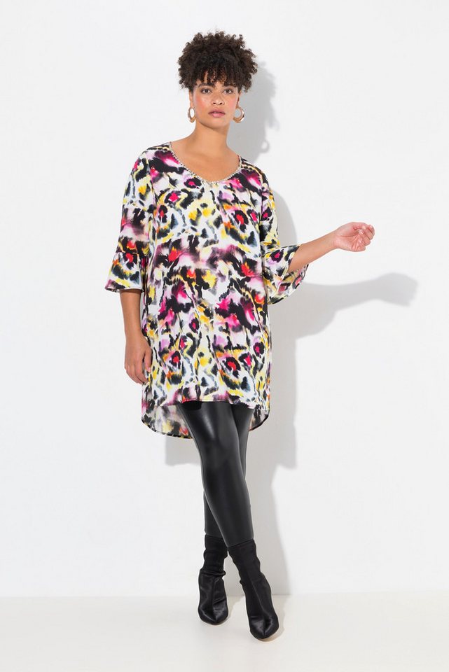 MIAMODA Tunika Tunika A-Linie Alloverdruck 3/4-Ärmel von MIAMODA