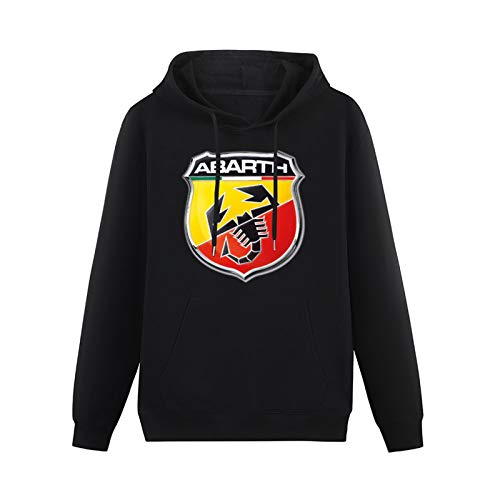 Men's Hoody Sweatershirt Abarth Logo Sweatshirt Pullover Cotton Blend Hoody Black M von MIAO LI YI