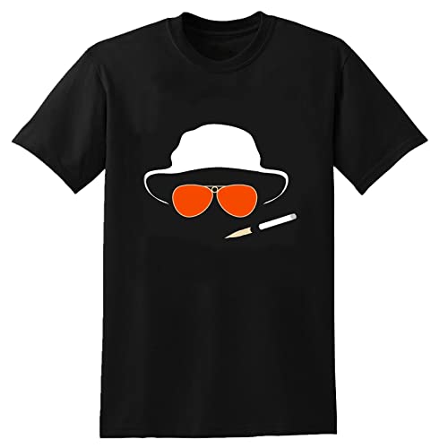 Hat and Glasses Tees with Fear and Loathing In Las Vegas Men Print Teehirts Clothing Man Summer Cool T-Shirt XXL von MIAOCHEN