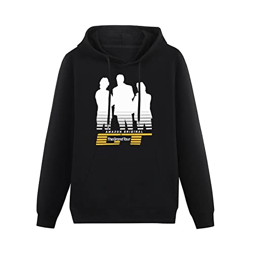 MIAOCHEN Long Sleeve Sweatshirt Hoodie The Grand Tour Presenters Silhouette Unisex Adult Size Black 3XL von MIAOCHEN