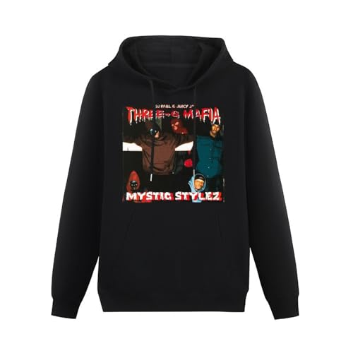 MIAOCHEN Men Hoody Vintage Style Three 6 Mafia Mystic Stylez Rap Hoodie Black M MIAOCHEN Men Hoody Vintage Style Three 6 Mafia Mystic Stylez Rap Hoodie Black M von MIAOCHEN