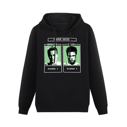 MIAOCHEN Sweatshirt Hoodie Fight Club Durden Character Selection Game Unisex Adult Size Black L von MIAOCHEN