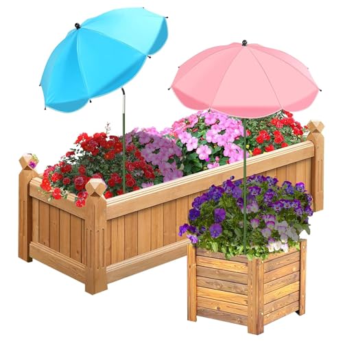 MIAOLLUN Pflanzenschirme Für Pflanzen Im Freien, 40" Garten Verstellbare Winkel Regenschirm Sonnenschutz Schatten Abdeckung Für Topfpflanzen Und Gartenbeete,2pcs MIAOLLUN Pflanzenschirme Für Pflanzen Im Freien, 40" Garten Verstellbare Winkel Regenschirm Sonnenschutz Schatten Abdeckung Für Topfpflanzen Und Gartenbeete,2pcs von MIAOLLUN