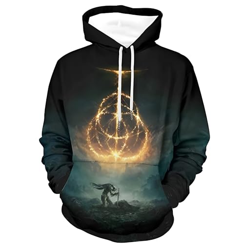 MIAOWR Kapuzenpullover Mit Spielmotiv Mode Und Freizeitkleidung,Grün,M von MIAOWR