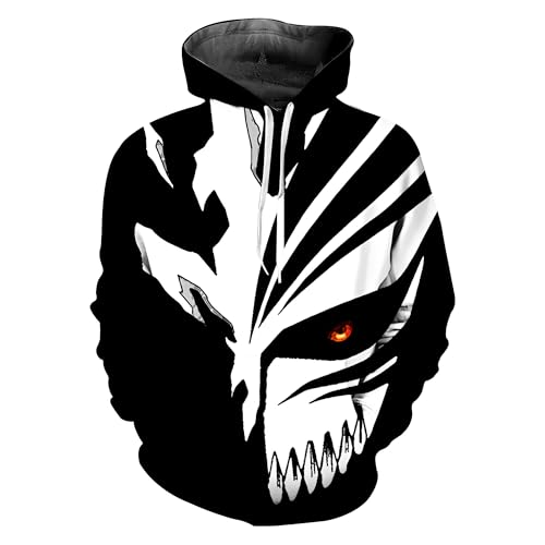 MIAOWR Shinigami Kapuzenpullover Anime Themenkleidung Modebekleidung,B,XL von MIAOWR