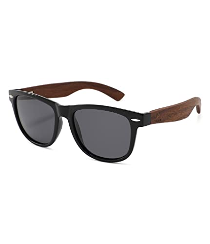 MIAROZ Sonnenbrille Holz,Polarisierte Sonnenbrille Herren und Damen mit UV400 100% Anti-UV-Schutz Unisex Brille von MIAROZ