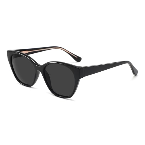 Polarisierte Sonnenbrille Herren Damen: TR Rahmen Sonnenbrillen Mit UV400 Linsen Schutz - Reduziert Blendung Leichter Rahmen Geeignet Für Angeln Autofahren Wandern Einkaufen Und Strand (Noir B) von MIAROZ