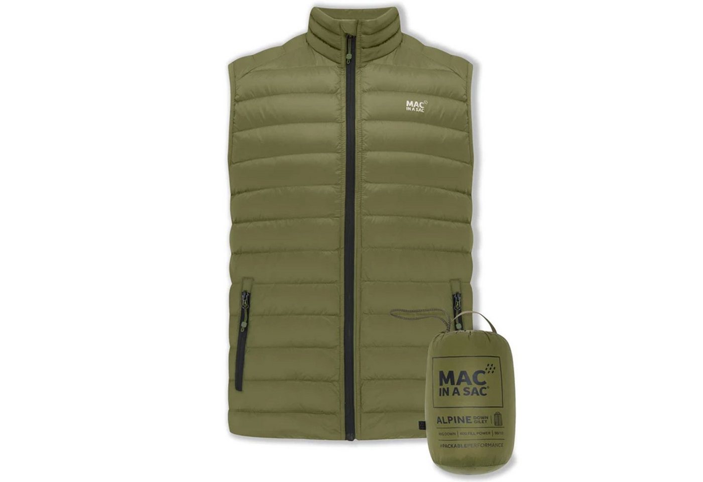 MIAS Daunenweste MAC IN A SAC Mens Alpine Gilet - Daunenweste Herren mit Packbeutel von MIAS