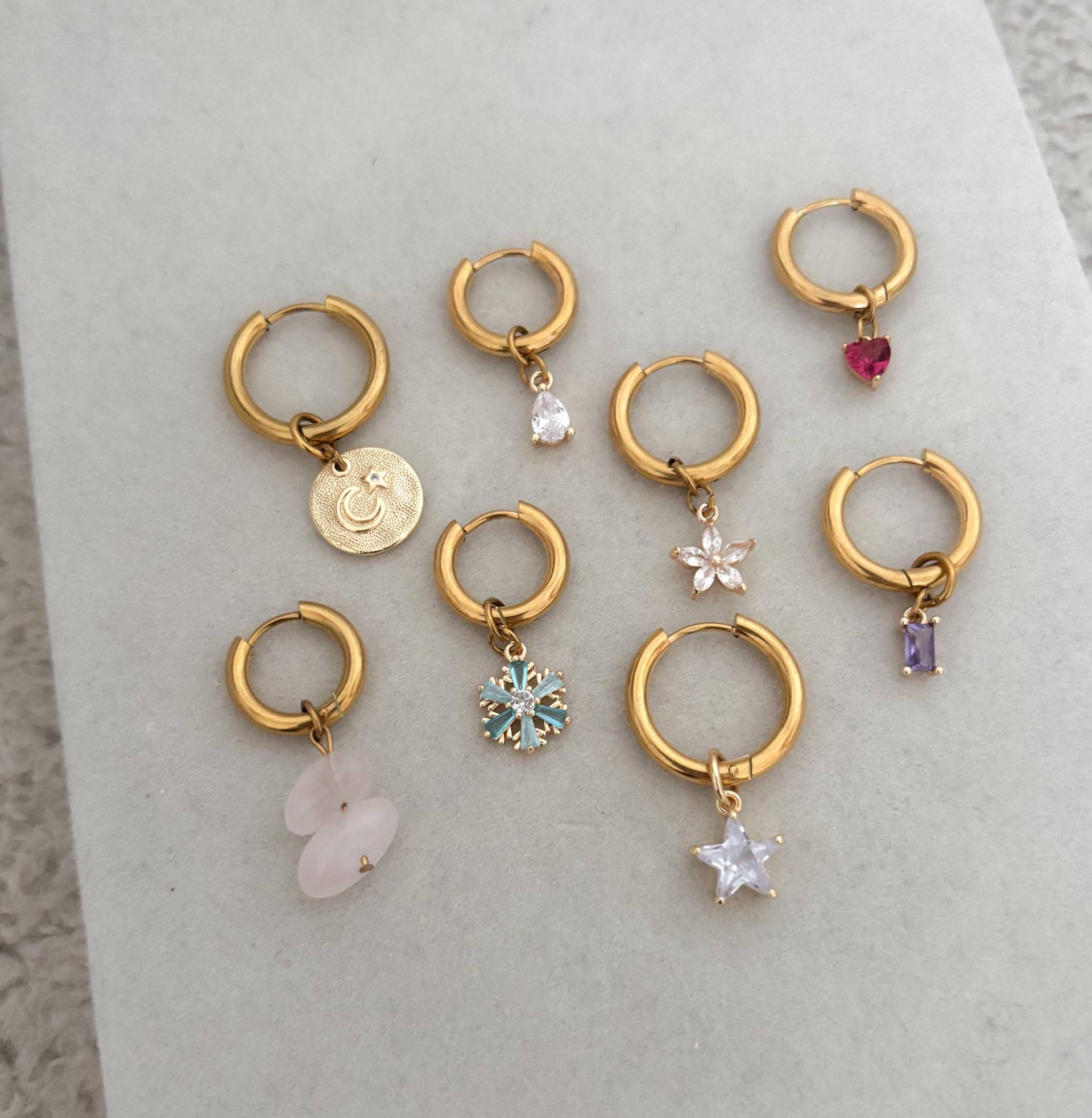 Anhänger/Charm Für Creole - Einzelne Charms Ohrringe Zum Einhängen Sommer Edition Boho Mix&match von MIAxMINA