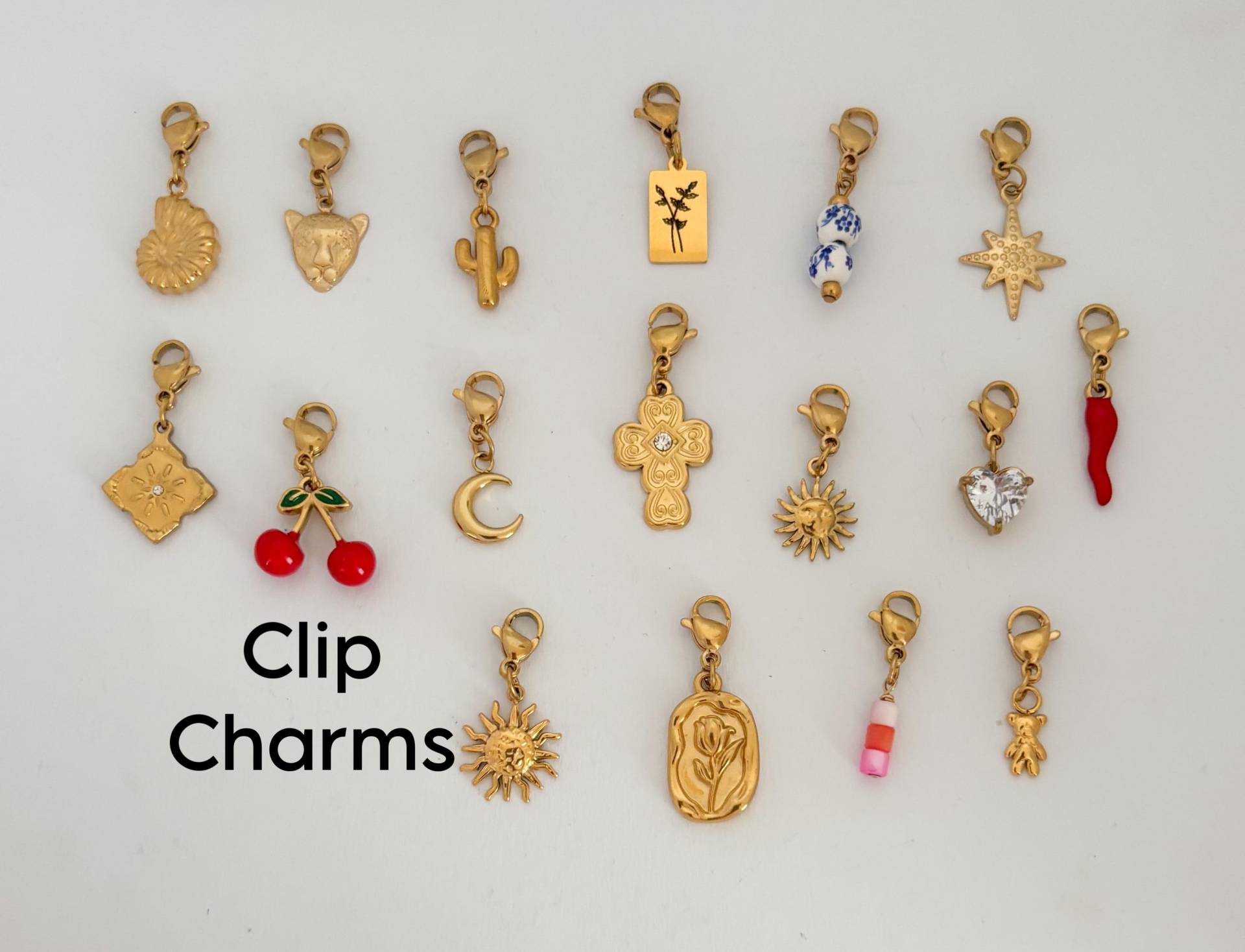 Anhänger /Clip in Charm Für Kette - Einzelne Charms Mit Karabiner Zum Einhängen Boho Mix&match Anhänger /Clip in Charm Für Kette - Einzelne Charms Mit Karabiner Zum Einhängen Boho Mix&match von MIAxMINA