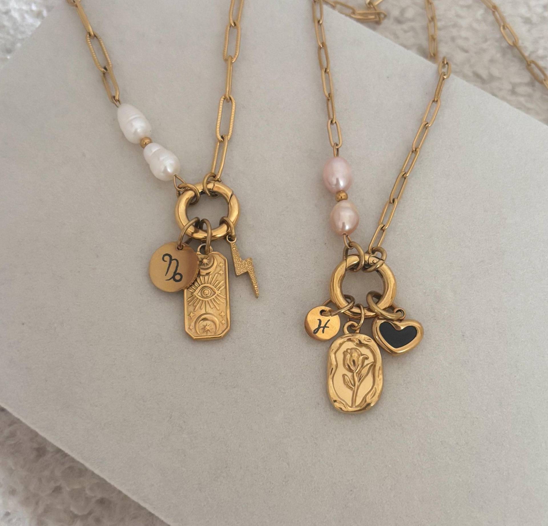 Benutzerdefinierte Charm-Halskette, Personalisiertes Geschenk Für Sie, Schmuck, Geschenke Frauen, Mama von MIAxMINA