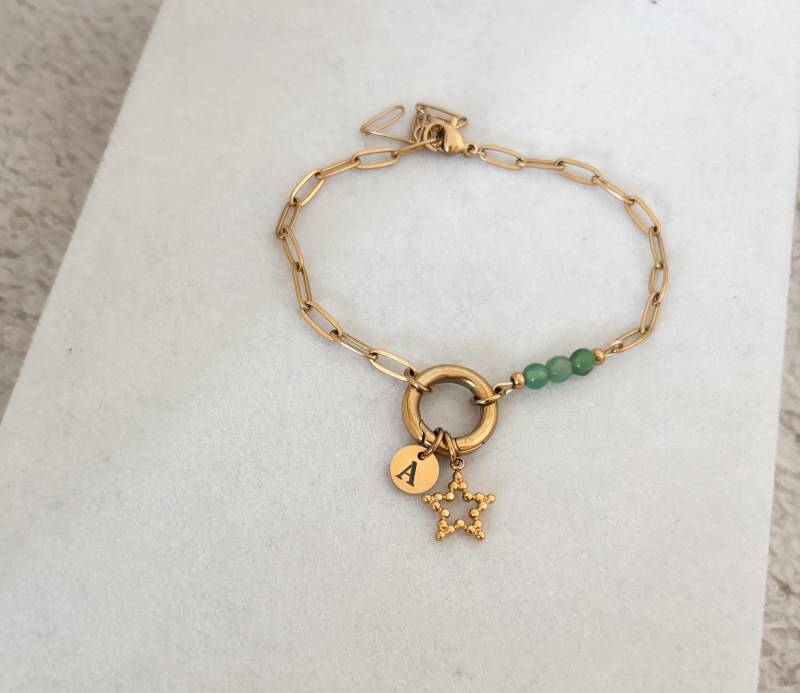 Charm Armband Selbst Zusammenstellen - Armkette Mit Mehren Charms, Birthstone Geschenk Für Sie Gravur Bettelarmband Armschmuck, Boho von MIAxMINA