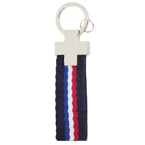 MIBANDERA Schlüsselanhänger Flagge Frankreich Leinwand Schlüsselanhänger Frankreich mit Verschluss und Öse, Blaue Flagge Frankreich - lang, One size von MIBANDERA
