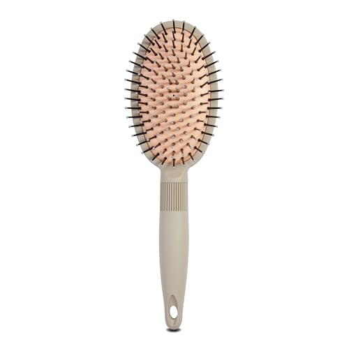 MIBELLA BEAUTY & CO Kissenbürste oval mit Kunststoffpins – Haarbürste mit Kissen für einfaches und schonendes bürsten und Kopfmassage – Paddle brush ohne Ziepen MIBELLA BEAUTY & CO Kissenbürste oval mit Kunststoffpins – Haarbürste mit Kissen für einfaches und schonendes bürsten und Kopfmassage – Paddle brush ohne Ziepen von MIBELLA BEAUTY & CO